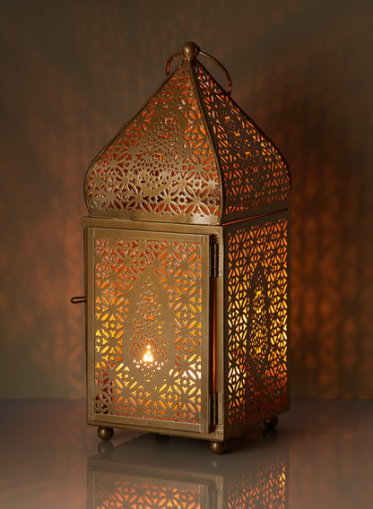Gold Alhambra Square Lantern