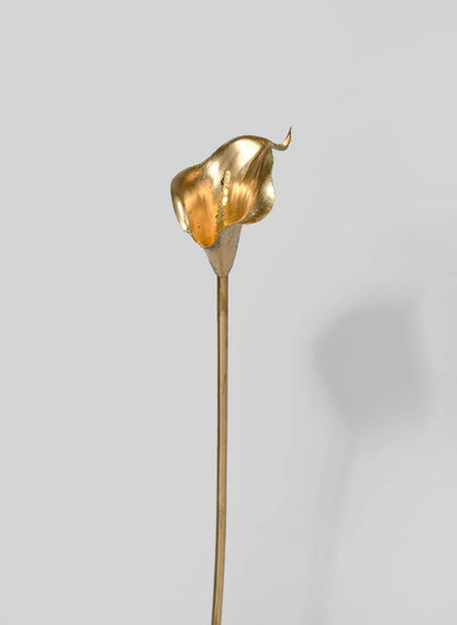 17in Long Gold Calla Lily Stem, Case of 12 Decor Jamali Garden