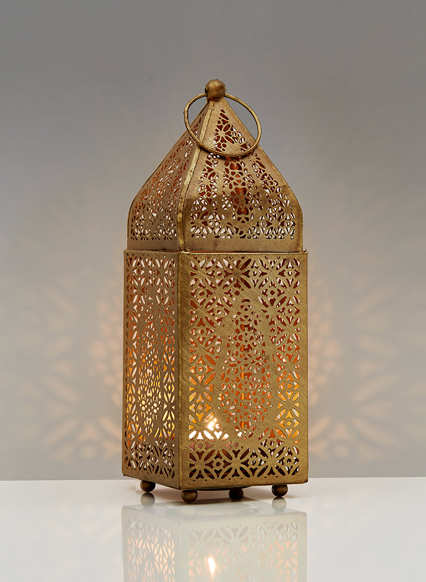 Gold Alhambra Square Lantern