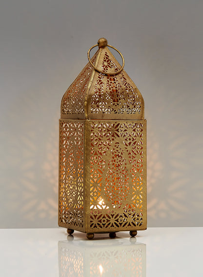Gold Alhambra Square Lantern