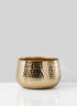 Shiny Hammered Gold Bowl Decor Jamali Garden