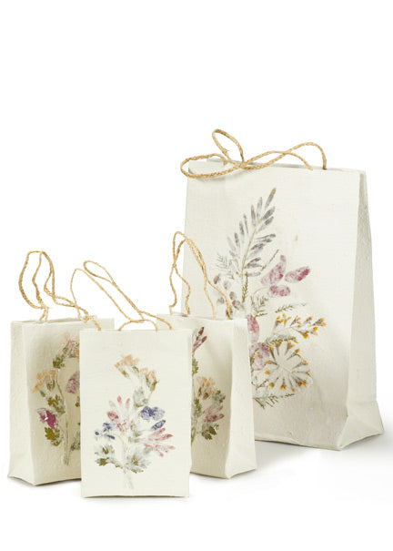 Antemoro Handmade Paper Bags With Dried Flowers Decor Jamali Garden