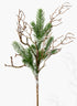 28in Long Iced Pine Branch, Case of 24 Decor Jamali Garden