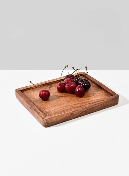 Lambok Natural Mango Wood Tray Home Decor Accent Store Display