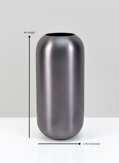 Oviedo Stainless Steel Platinum Bullet Vase