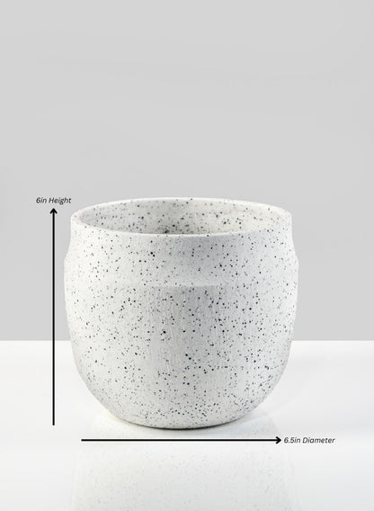 White Granite Goki Bowl