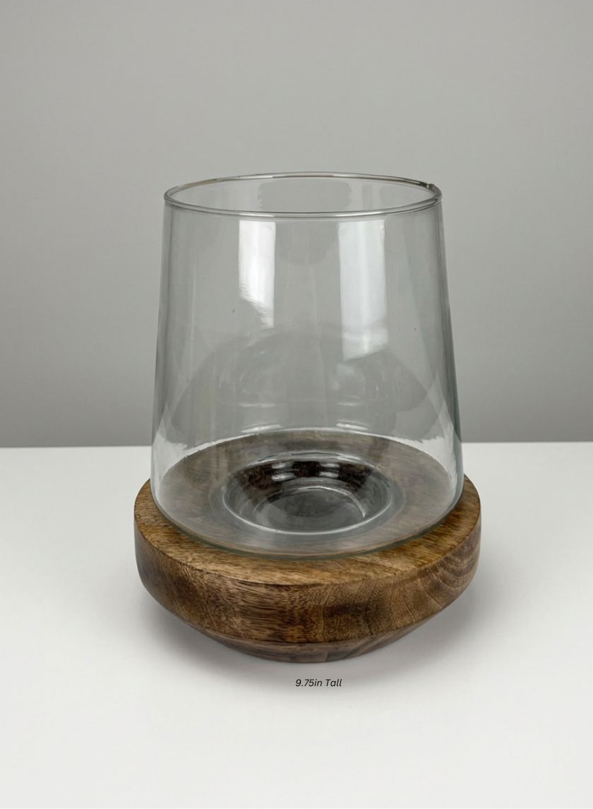 Terrarium Lantern Vase Decor Jamali Garden Natural/Clear 9.75in Tall EACH