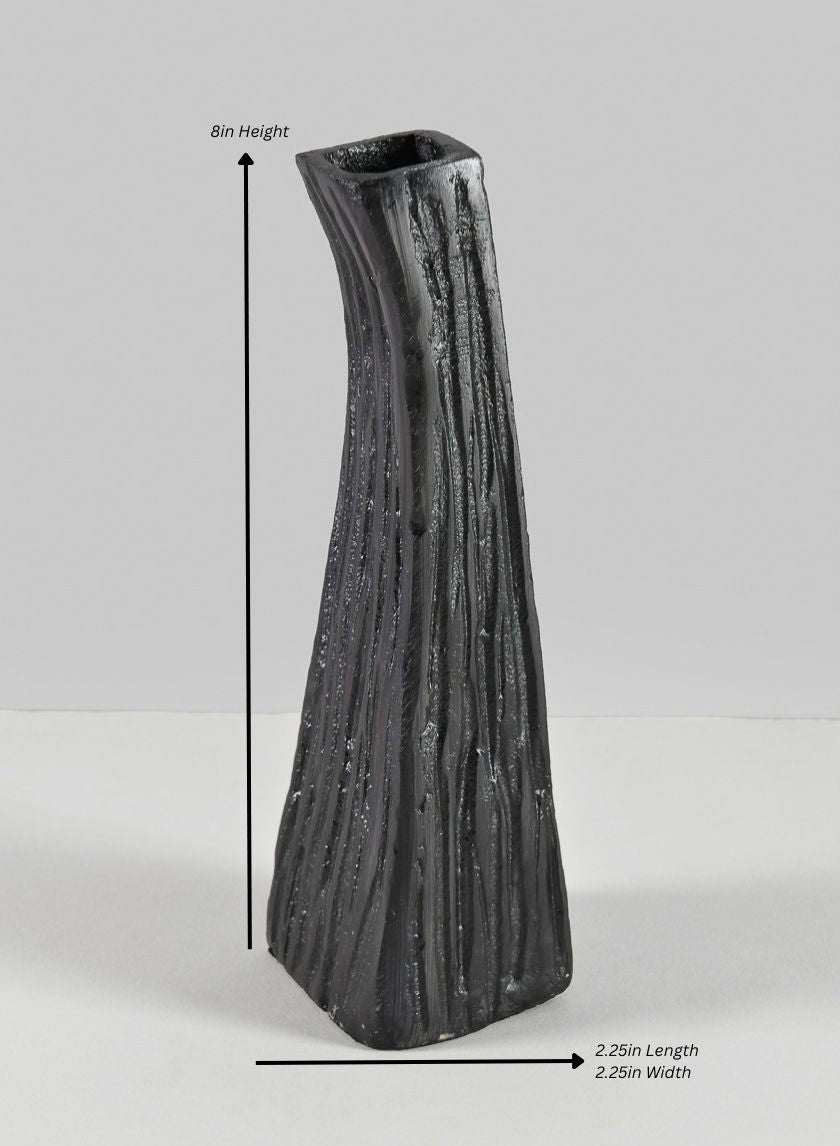 Aluminum Emma Barn Style Black Mini Vase Decor Jamali Garden Black 8in Tall EACH