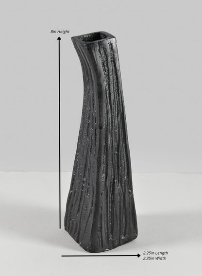 Aluminum Emma Barn Style Black Mini Vase Decor Jamali Garden Black 8in Tall EACH