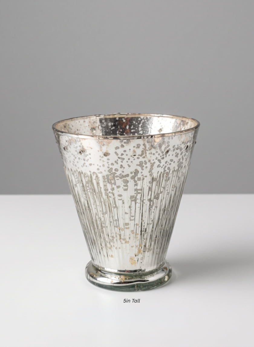 Antique Silver Glass Julep Cup Decor Jamali Garden Antique Silver 5.5in Tall EACH