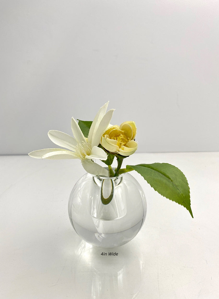 Crystal Ball Glass Vase
