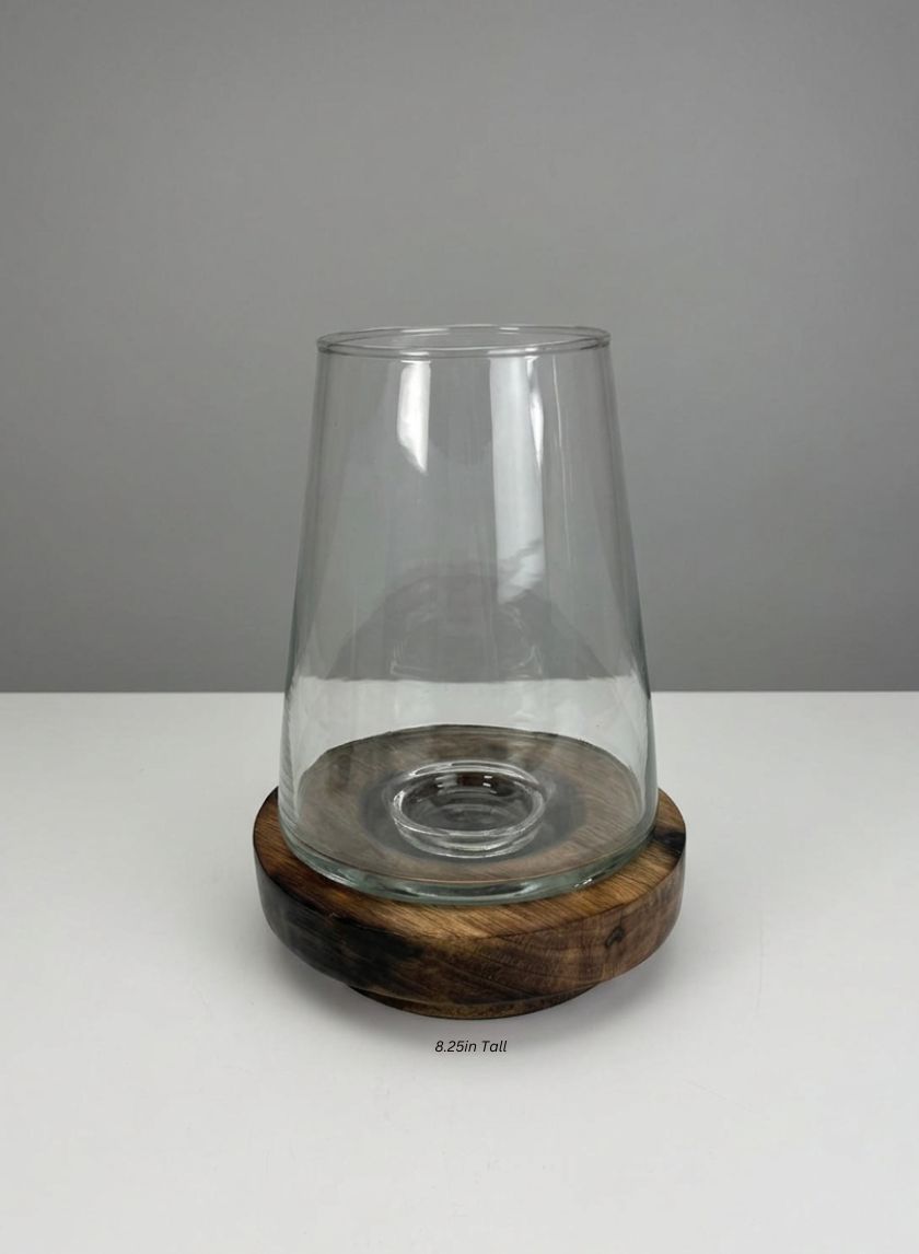 Terrarium Lantern Vase Decor Jamali Garden Natural/Clear 8.25in Tall EACH