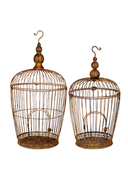 Rust Birdcages Decor Jamali Garden