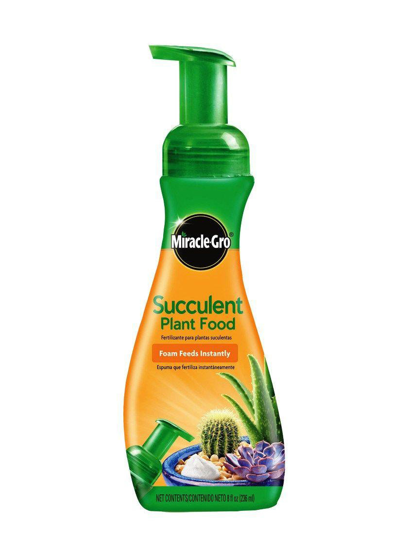 miracle gro succulent plant food 8 oz 8oz Miracle-Gro Foaming Succulent Plant Food