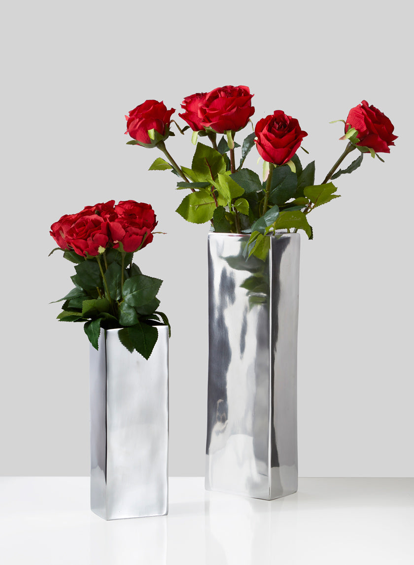 Aluminum Rectangle Vases Decor Jamali Garden
