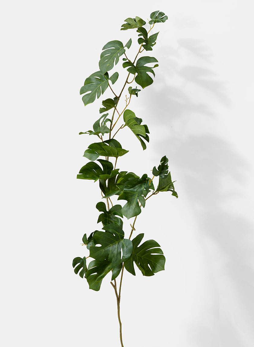 monstera leaf fake 38in Long Monstera Leaf Bush, Case of 6