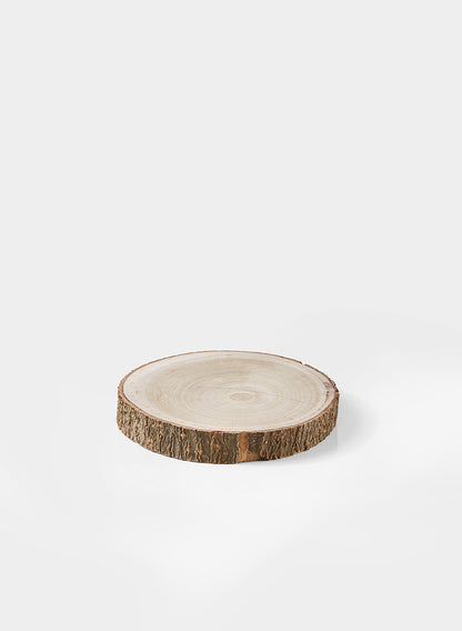 6in-7in Wide Paulownia Wood Slice Decor Jamali Garden