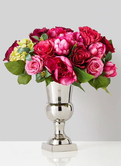 10.75in Tall Nickel Urn Decor Jamali Garden
