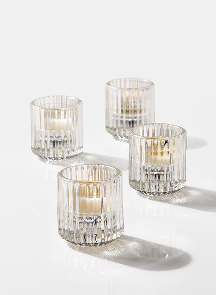 Buy Pleated Glass Tea Light Holders Bulk & Wholesale | Jamali Garden