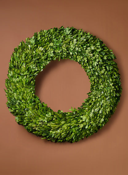 24in Wide Preserved Boxwood Wreath Decor Jamali Garden
