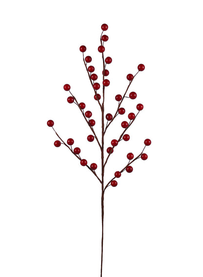 27in Long Red Berry Spray, Case of 12 Decor Jamali Garden