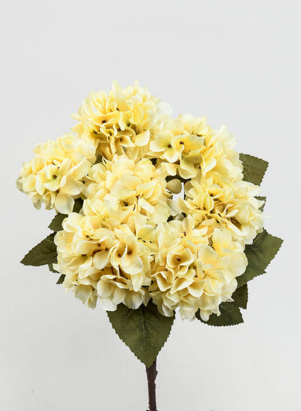 Small Cream Hydrangea Bush | Shop Artificial Flowers Today