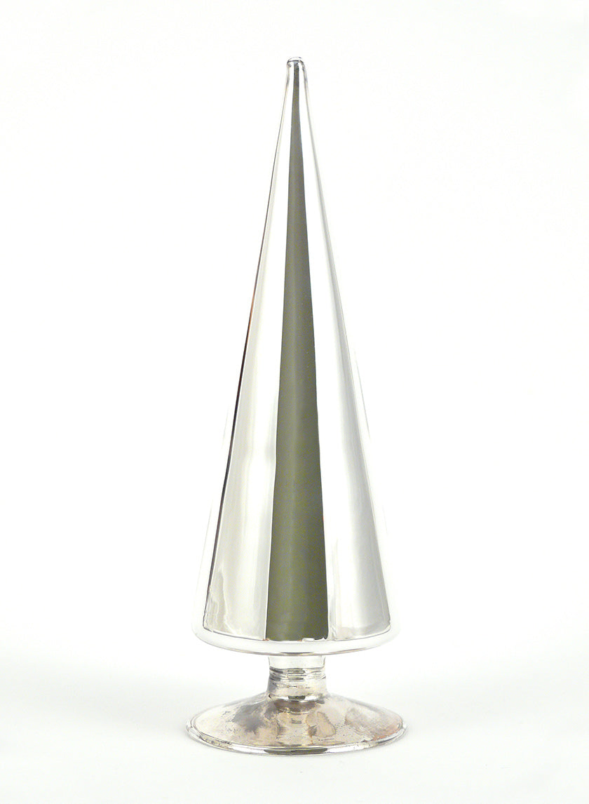 Silver Glass Christmas Trees Decor Jamali Garden
