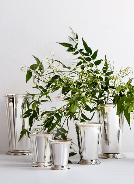 Decorative Silver Julep Cup Vases For Weddings & Events