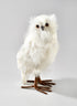 10in Tall White Owl Decor Jamali Garden