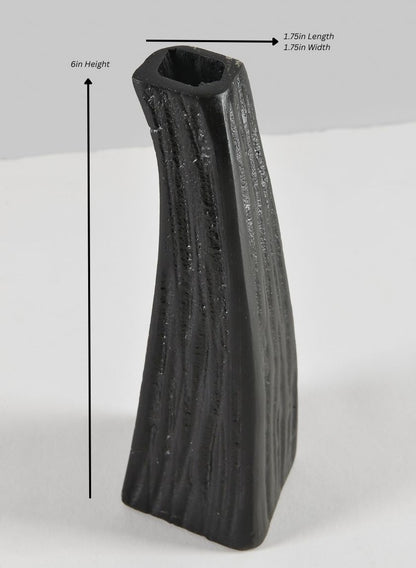 Aluminum Emma Barn Style Black Mini Vase Decor Jamali Garden Black 6in Tall EACH