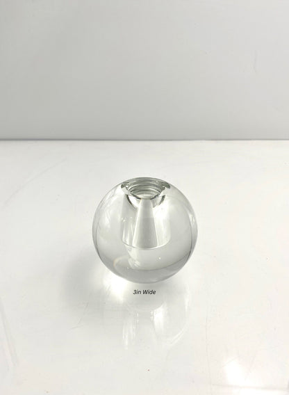 Crystal Ball Glass Vase