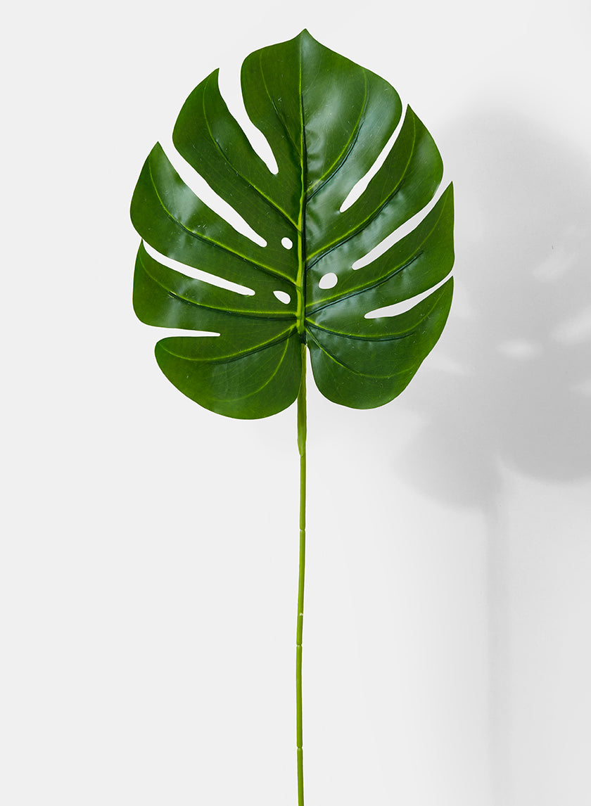 split leaf philodendron small Small Artificial Split Philodendron Leaf | Faux Plants Online