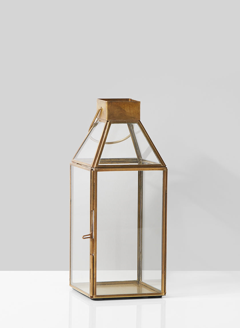 Bombay Square Gold Lantern