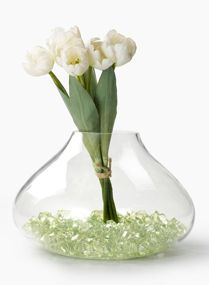 8in Tall Glass Planting Vase Decor Jamali Garden