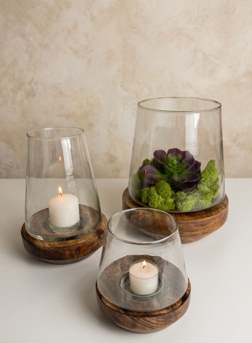 Terrarium Lantern Vase Decor Jamali Garden