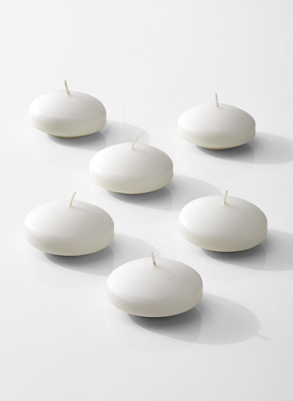 2.75in White Floating Candle, Set of 6 Decor Jamali Garden