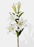 39in Long White Lily Spray, Case of 12 Decor Jamali Garden