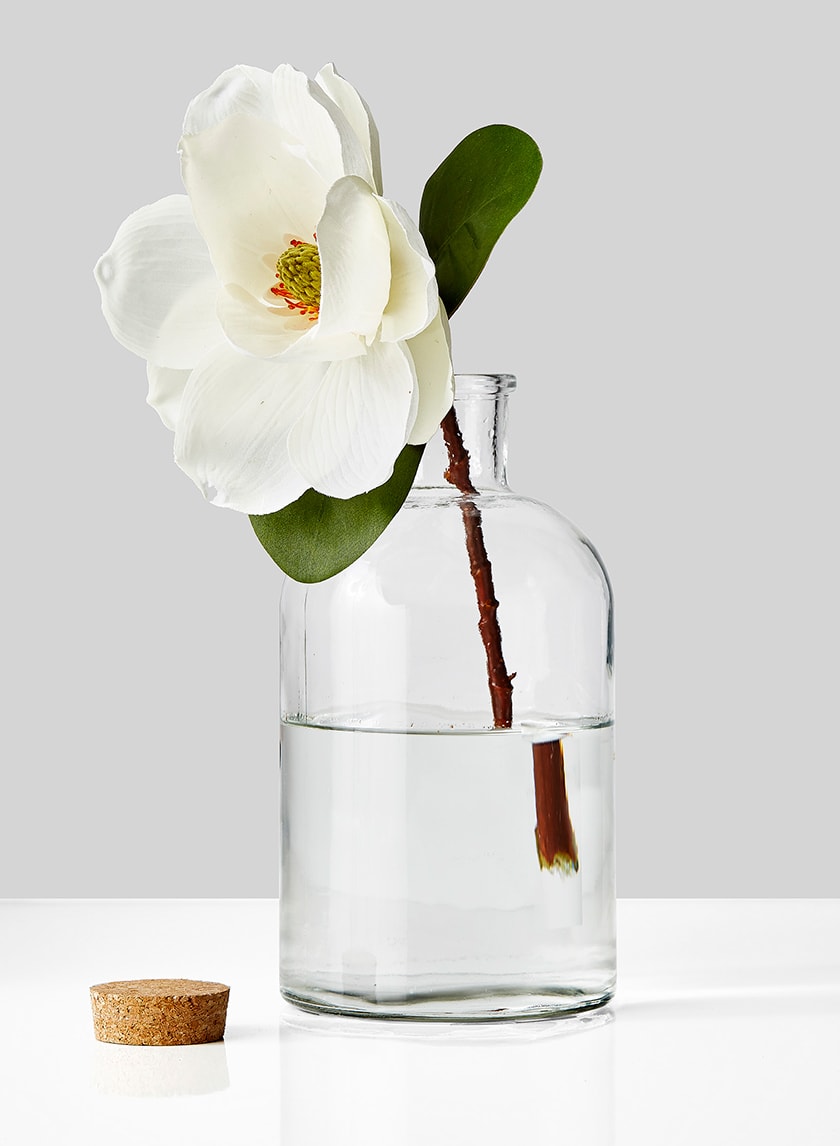 Glass Bottle With Cork Decor Jamali Garden
