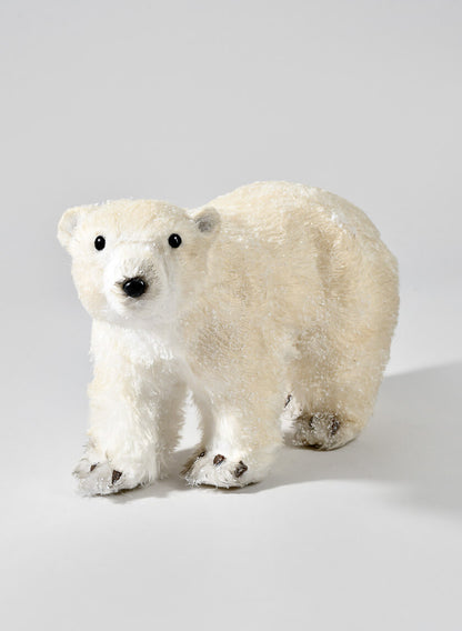 8in Tall White Polar Bear Decor Jamali Garden