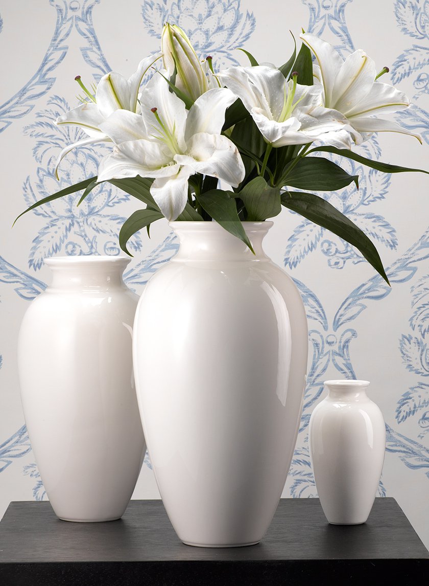 Porcelain Ginger Vase Decor Jamali Garden