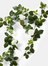 55in Long Mini Cream Rose Garland, Case of 12 Decor Jamali Garden