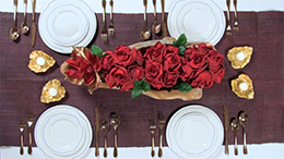 A ROMANTIC RED & GOLD WEDDING